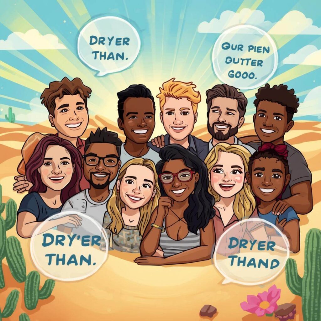 Funny “Drier Than” Jokes for Friends