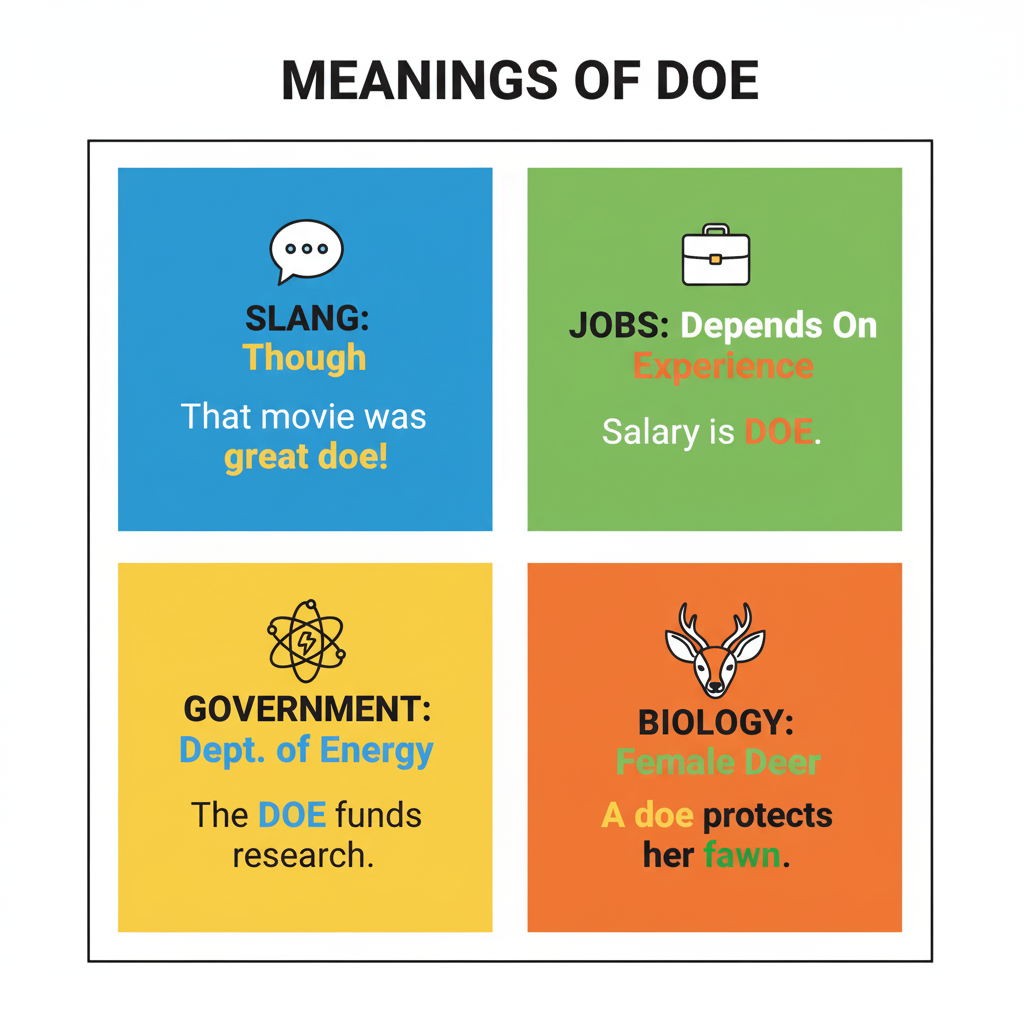 DOE Meaning in Slang