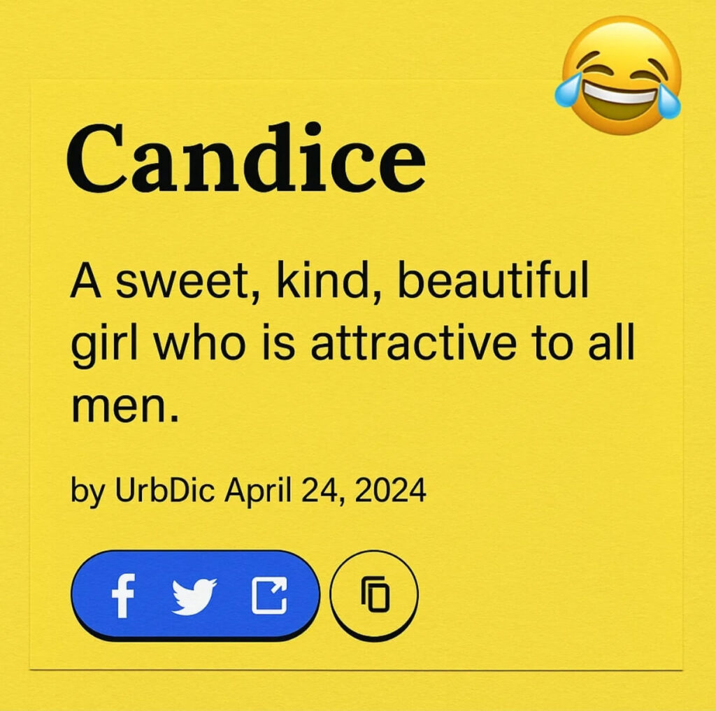 Candice Joke Mean on TikTok Urban Dictionary