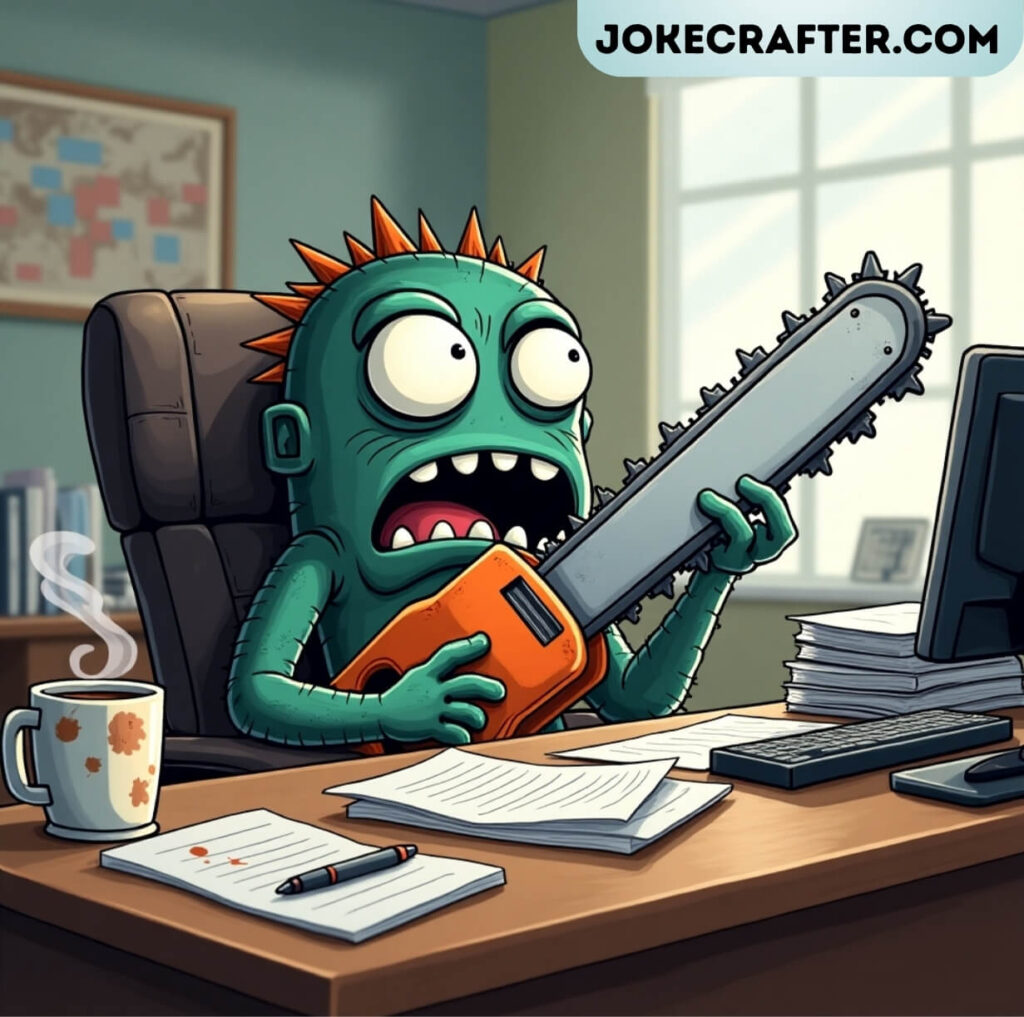 Chainsaw Work Jokes & Office Puns