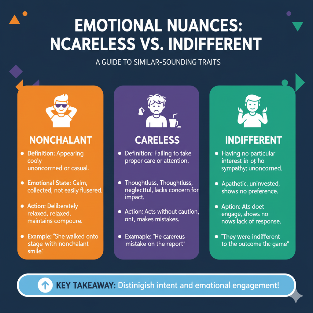 nonchalant mean
