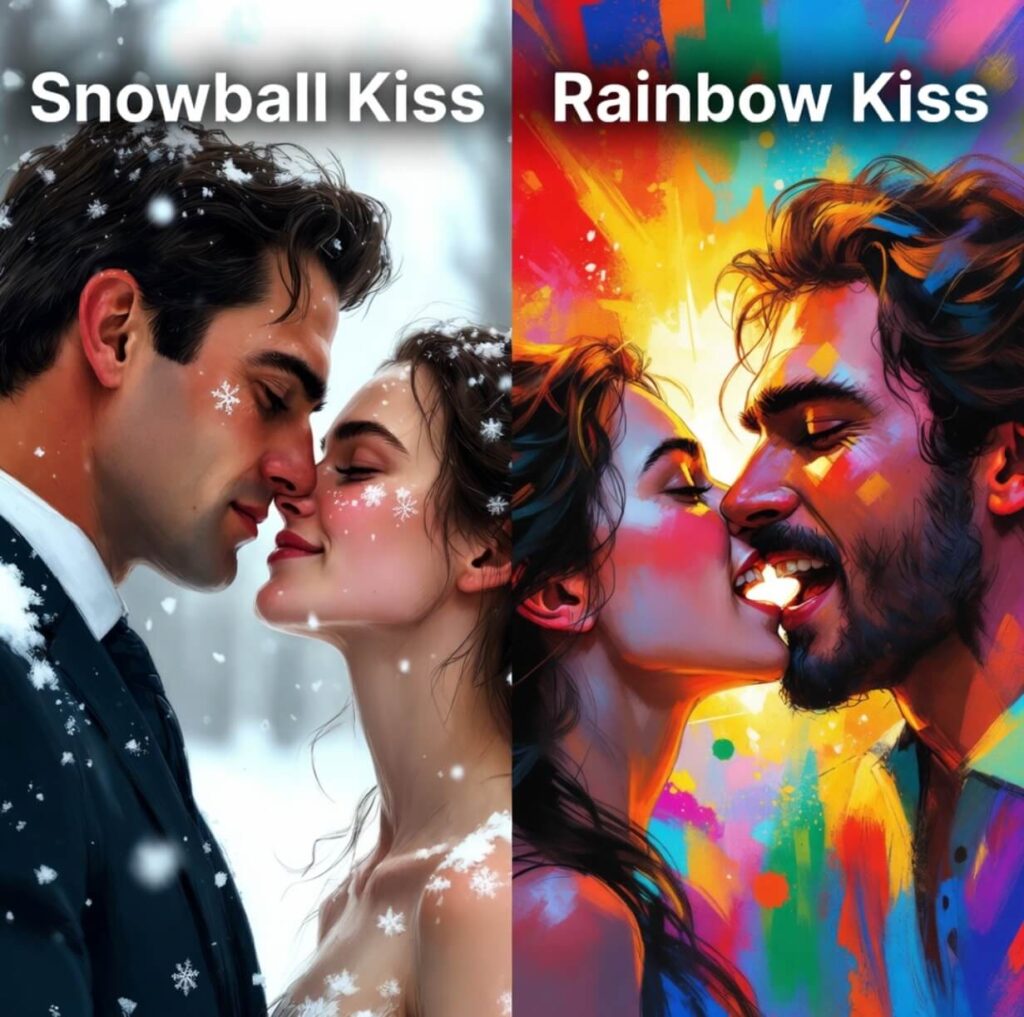 Snowball Kiss vs Rainbow Kiss: What’s the Difference?