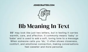 Bb Meaning In Text