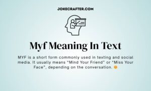 Myf Meaning In Text